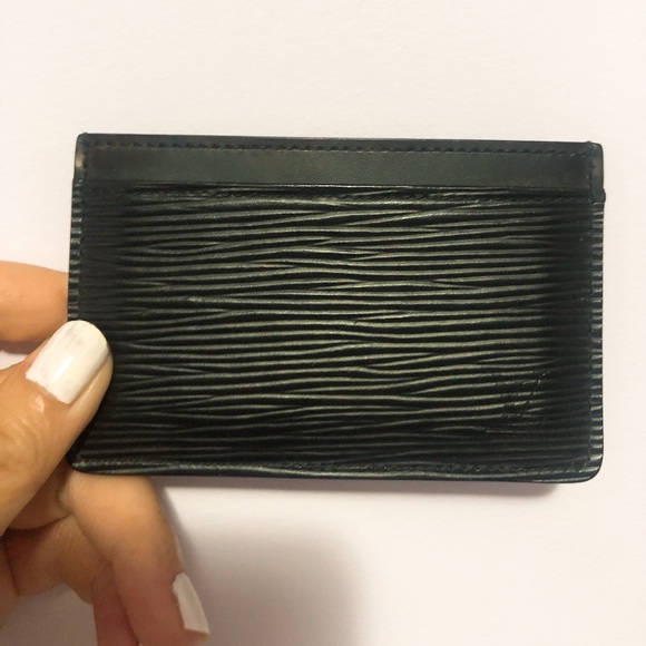Authentic black LV card holder - Picture 3 of 4